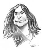 Karikaturista Vadim. Karikatura celebrity-Ozzy